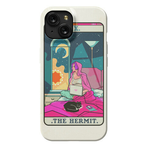 Hermit Tarot Card Phone Case